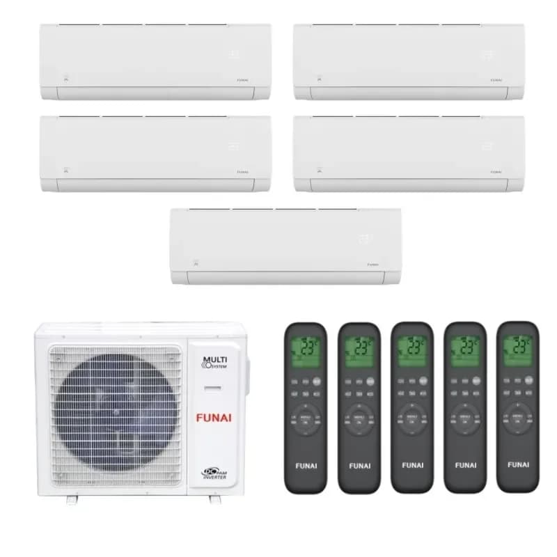 Мульти сплит система на 5 комнат Funai RAM-I-5OK120HP.01/U / RAM-I-SG25HP.W03/S - 5 шт.