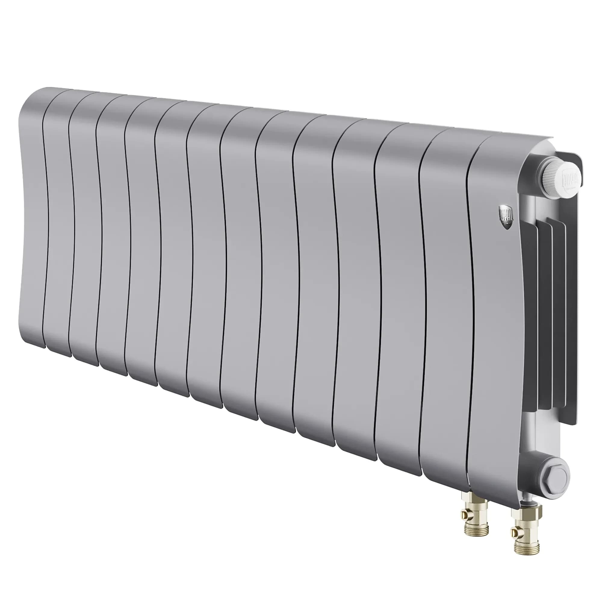 Радиатор биметаллический Royal Thermo Infinity 300 Silver Satin VR80 - 14 секц.