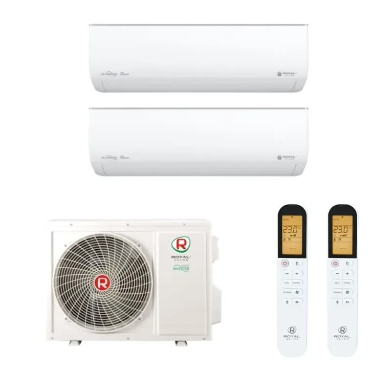 Мульти сплит система на 2 комнаты Royal Clima 2TFM-17HN/OUT / RCI-GLD09HN - 2 шт.