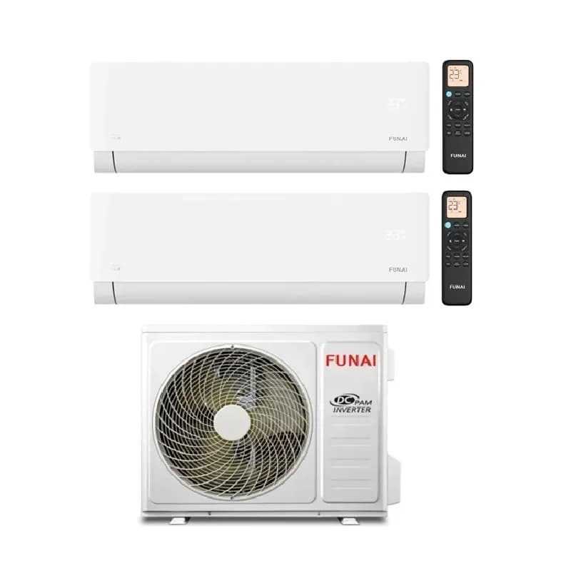 Мульти сплит система на 2 комнаты Funai RAM-I-2SKG40HP.02/U / RAM-I-SN30HP.W02/S - 2 шт.