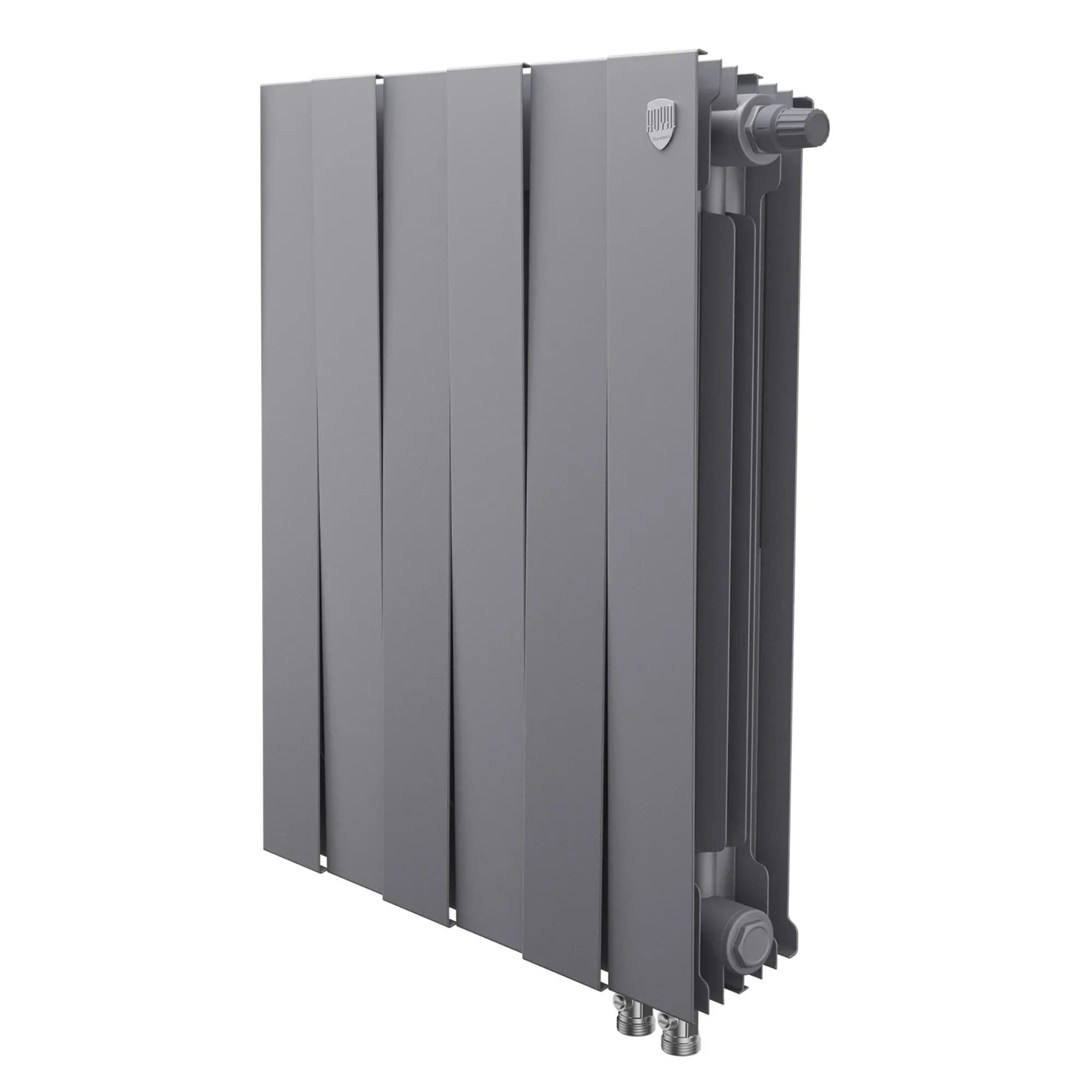 Радиатор биметаллический Royal Thermo PianoForte 500 Silver Satin VDR80 - 6 секц.