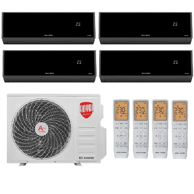 Мульти сплит система на 4 комнаты Royal Thermo RTFMO/out-32HN8 / RTFMI/in-09HN8/black - 4 шт.