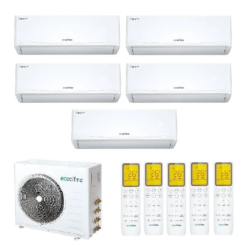 Мульти сплит система на 5 комнат Ecoclima CM5-TC42/4R2 / CMWM-TC09/AA-4R2 - 5шт.