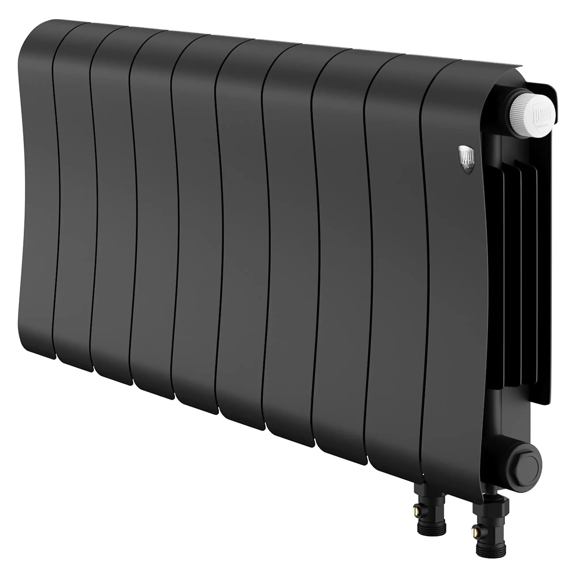 Радиатор биметаллический Royal Thermo Infinity 300 Noir Sable VR80 - 10 секц.