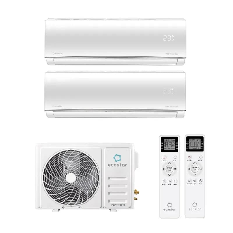 Мульти сплит-системы на 2 комнаты Ecostar KVS-2FM14ST/OUT / KVS-IMR09ST/IN - 2 шт.