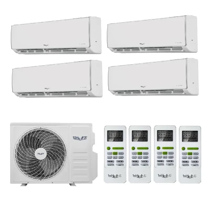 Мульти сплит система на 4 комнаты Shuft SFMO/I-32 FMI-4/N8/Out / SFMS/I-09 HB FMI/N8/In/white - 4 шт.