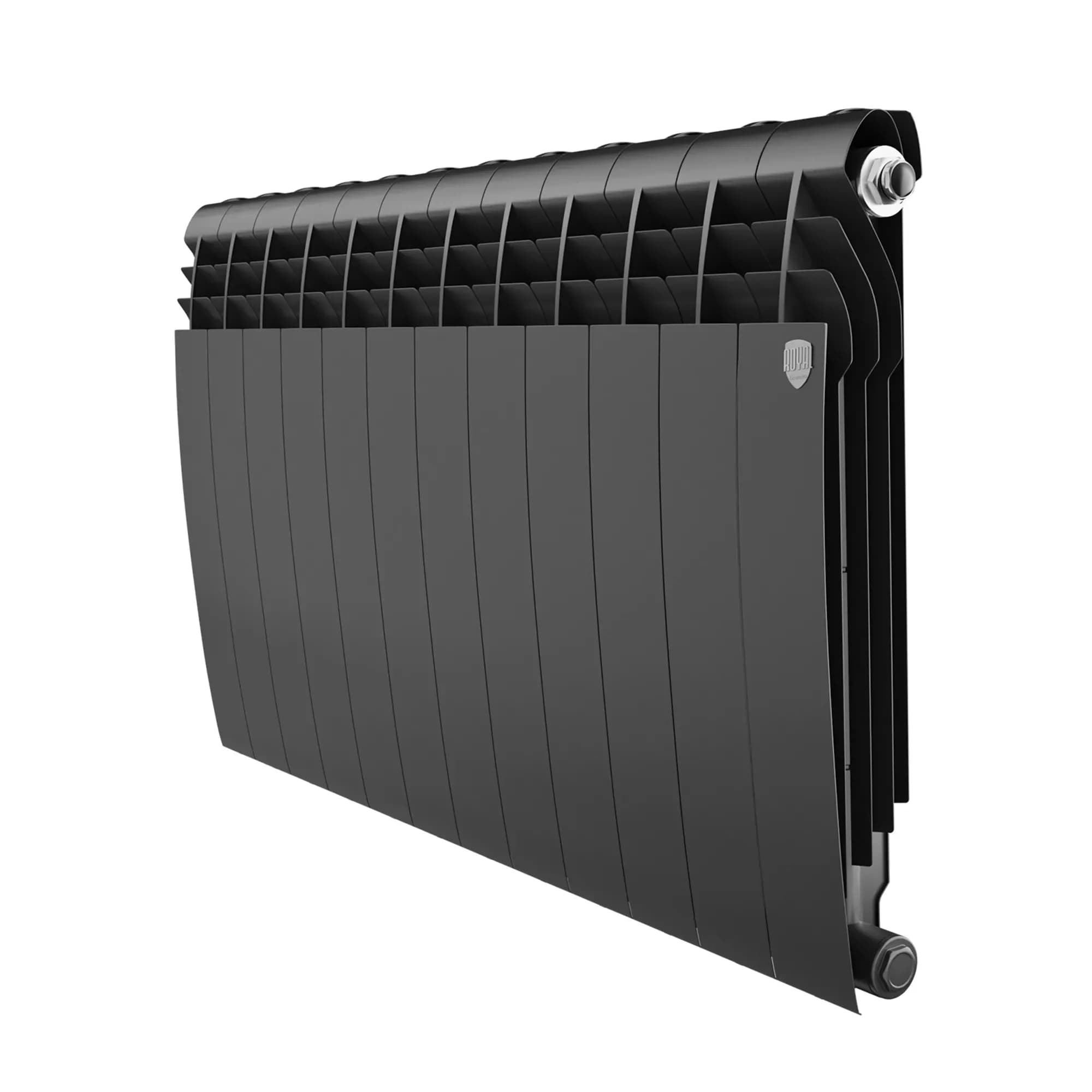 Радиатор биметаллический Royal Thermo BILINER B 500 Чёрный - 12 секц.