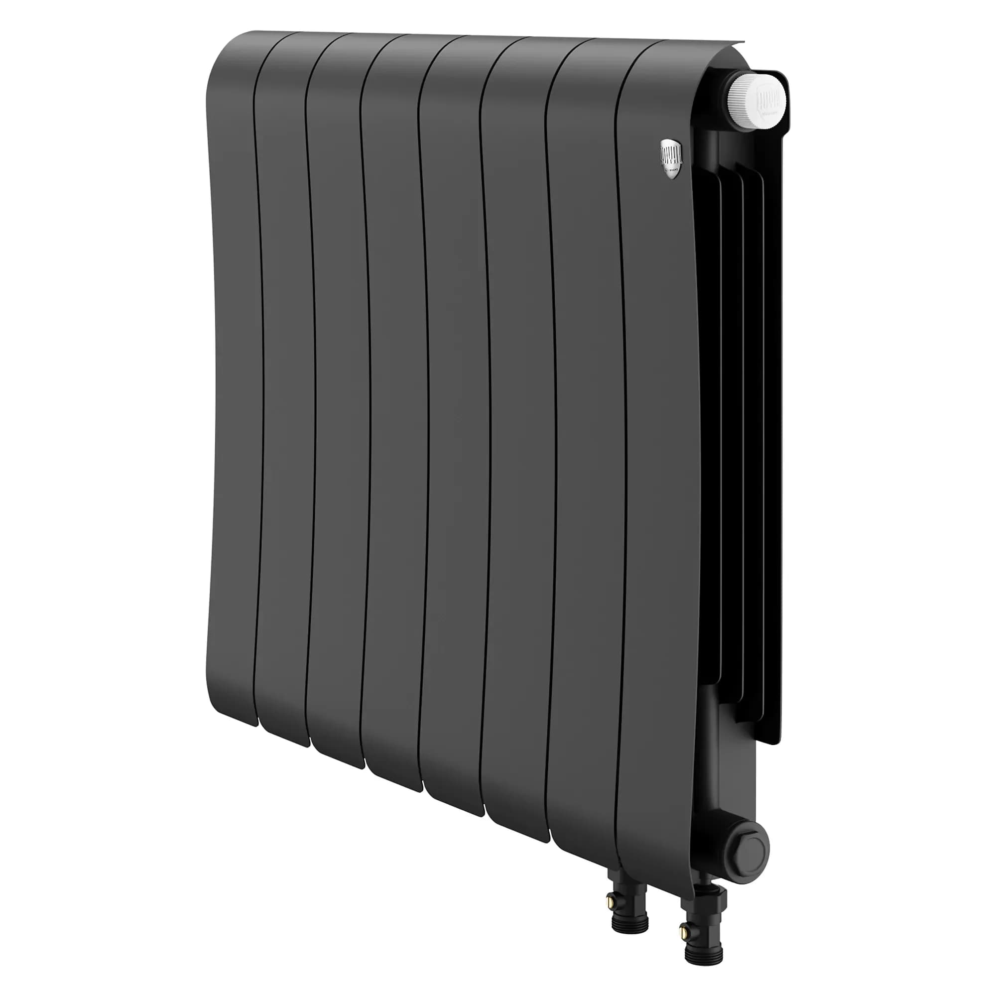 Радиатор биметаллический Royal Thermo Infinity 500 Noir Sable VR80 - 8 секц.
