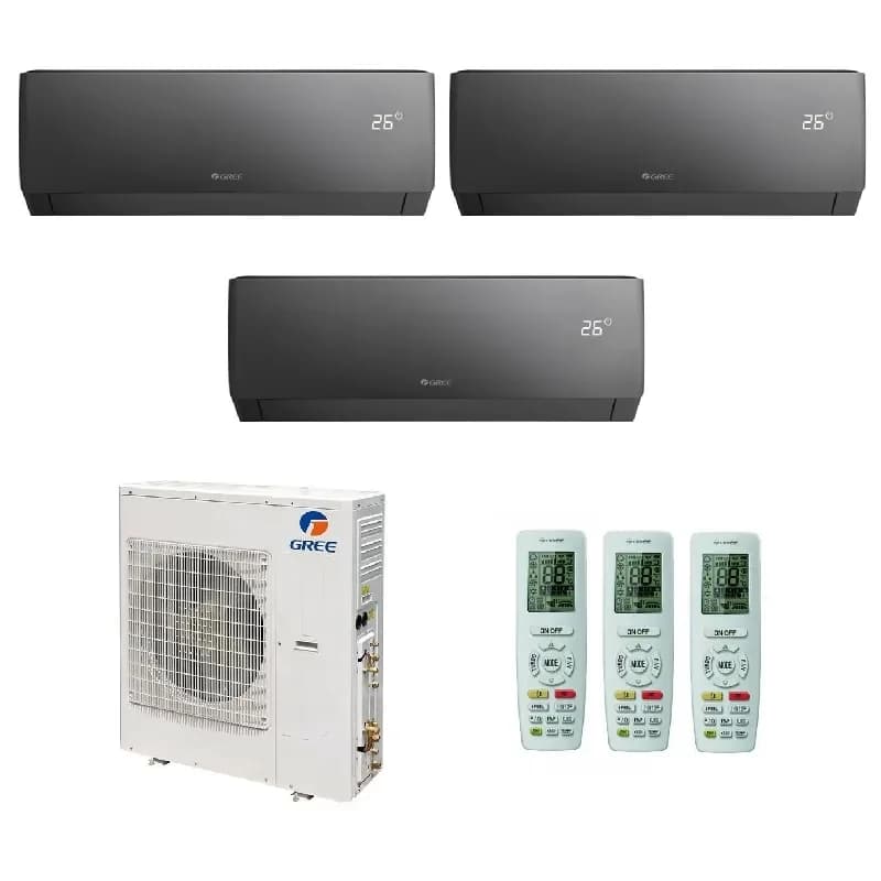 Мульти сплит система на 3 комнаты Gree GWHD(21)NK6OO (LC)(LH) / GWH09AGCXB-K6DNA4F/ - 3шт.
