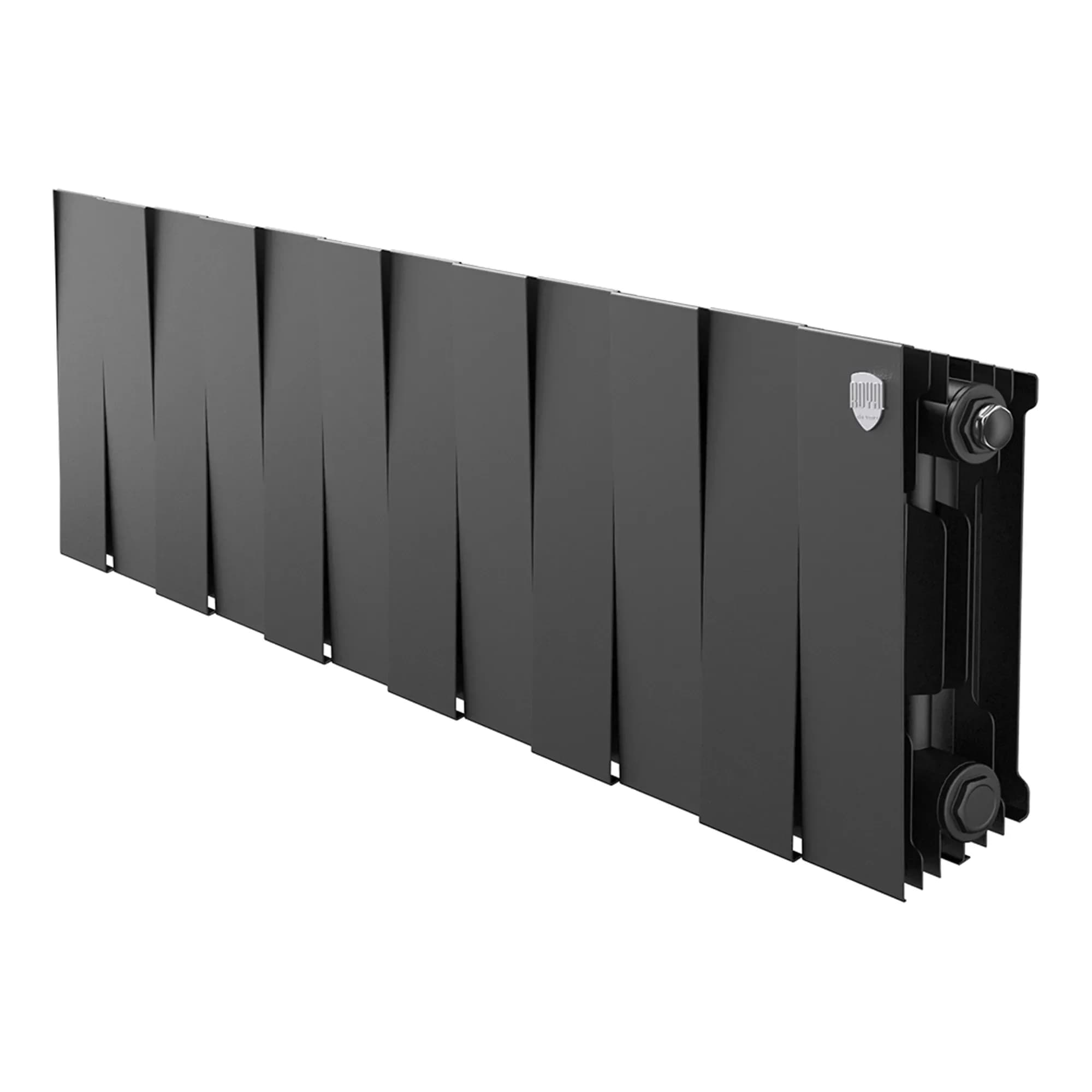 Радиатор биметаллический Royal Thermo PianoForte 200 Чёрный - 12 секц.