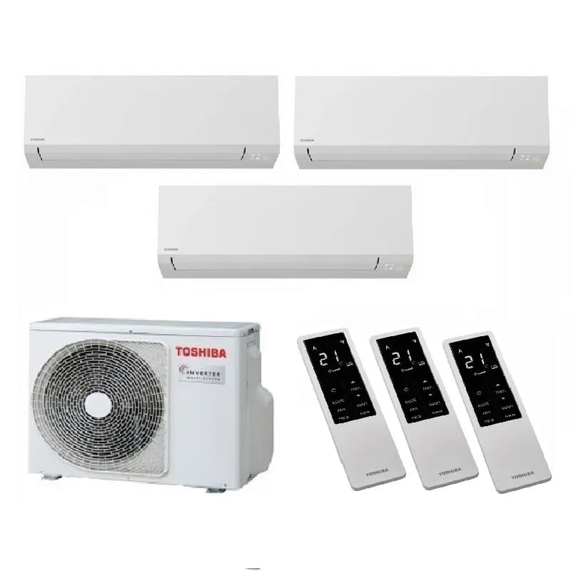 Мульти сплит система на 3 комнаты Toshiba RAS-3M18G3AVG-E / RAS-B07G3KVSG-E - 3 шт.