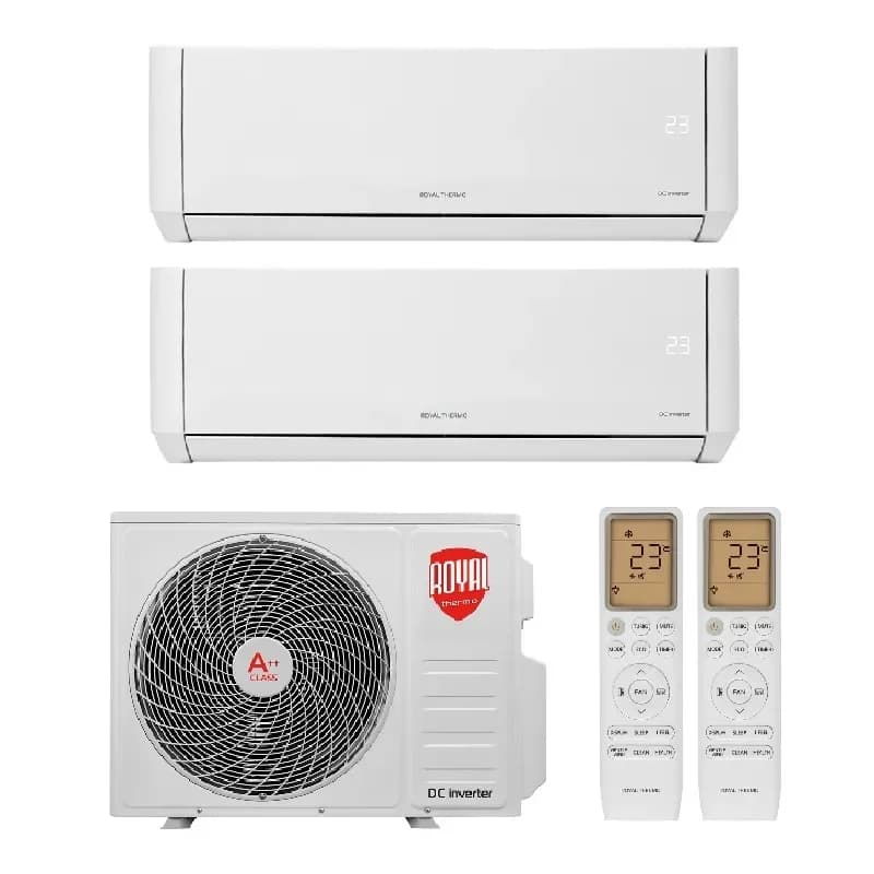 Мульти сплит система на 2 комнаты Royal Thermo RTFMO/out-18HN8 / RTFMI/in-09HN8/white - 2 шт.