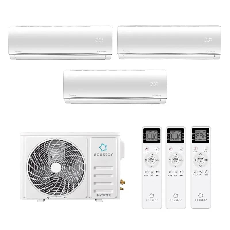 Мульти сплит система на 3 комнаты Ecostar KVS-3FM24ST/OUT / KVS-IMR09ST/IN - 3 шт.