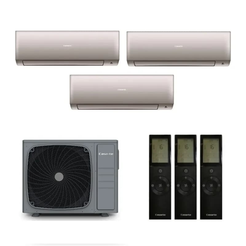 Мульти сплит система на 3 комнаты Casarte 3U70CM1/R3 / CAS25CX1/R3-G - 3 шт.