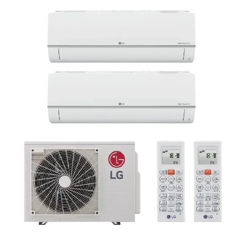 Мульти сплит система на 2 комнаты LG MU2R15.UL0 / PM07SP.NSJR0 - 2шт