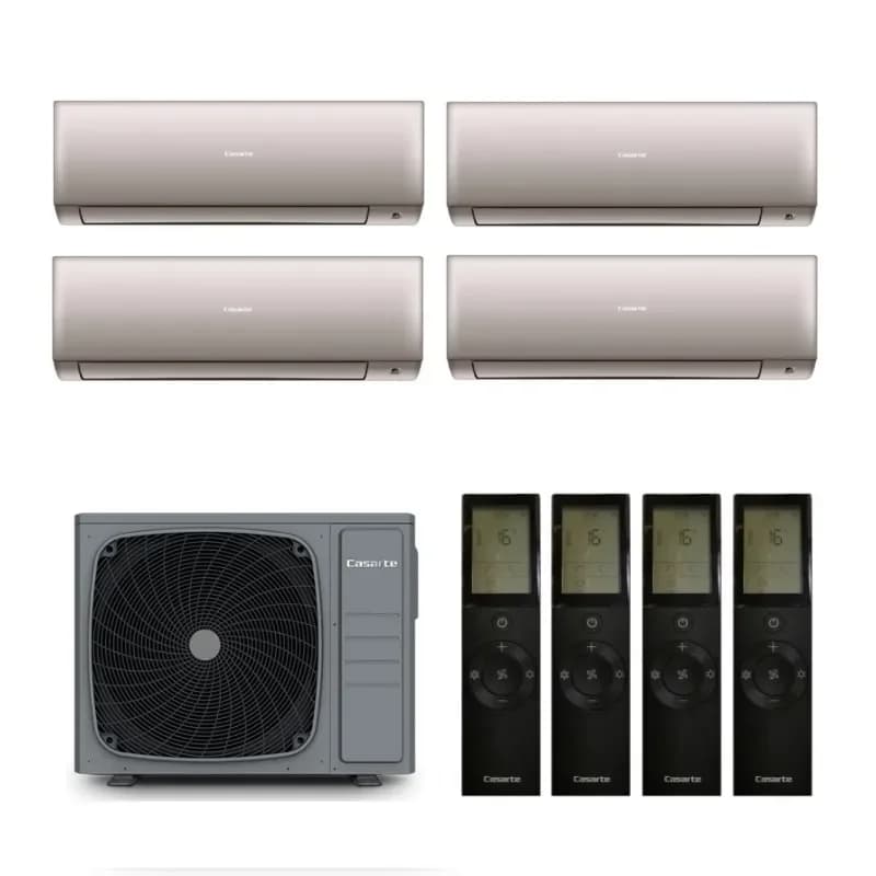 Мульти сплит система на 4 комнаты Casarte 4U75CM1/R3 / CAS25CX1/R3-G - 4 шт.