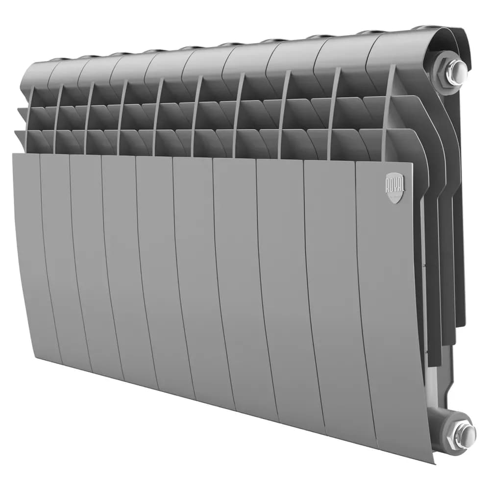Радиатор биметаллический Royal Thermo BiLiner 350 / Silver Satin - 10 секц.