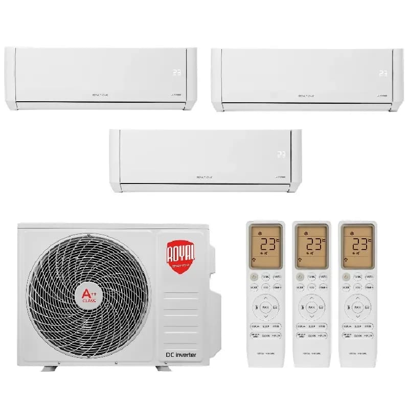 Мульти сплит система на 3 комнаты Royal Thermo RTFMO/out-21HN8 / RTFMI/in-07HN8/white - 3 шт.