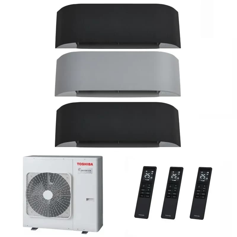 Мульти сплит система на 3 комнаты Toshiba RAS-3M26U2AVG-E / RAS-B10N4KVRG-E - 3 шт.