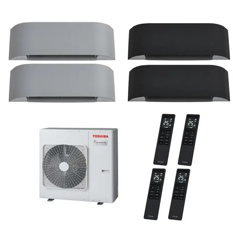 Мульти сплит система на 4 комнаты Toshiba RAS-4M27U2AVG-E / RAS-B10N4KVRG-E - 4 шт.