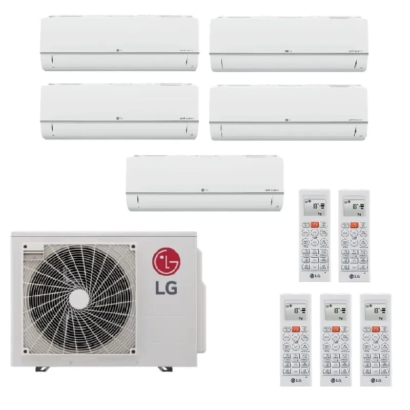 Мульти сплит система на 5 комнат LG MU5R30.U40 / PM07SP.NSJR0 - 5шт
