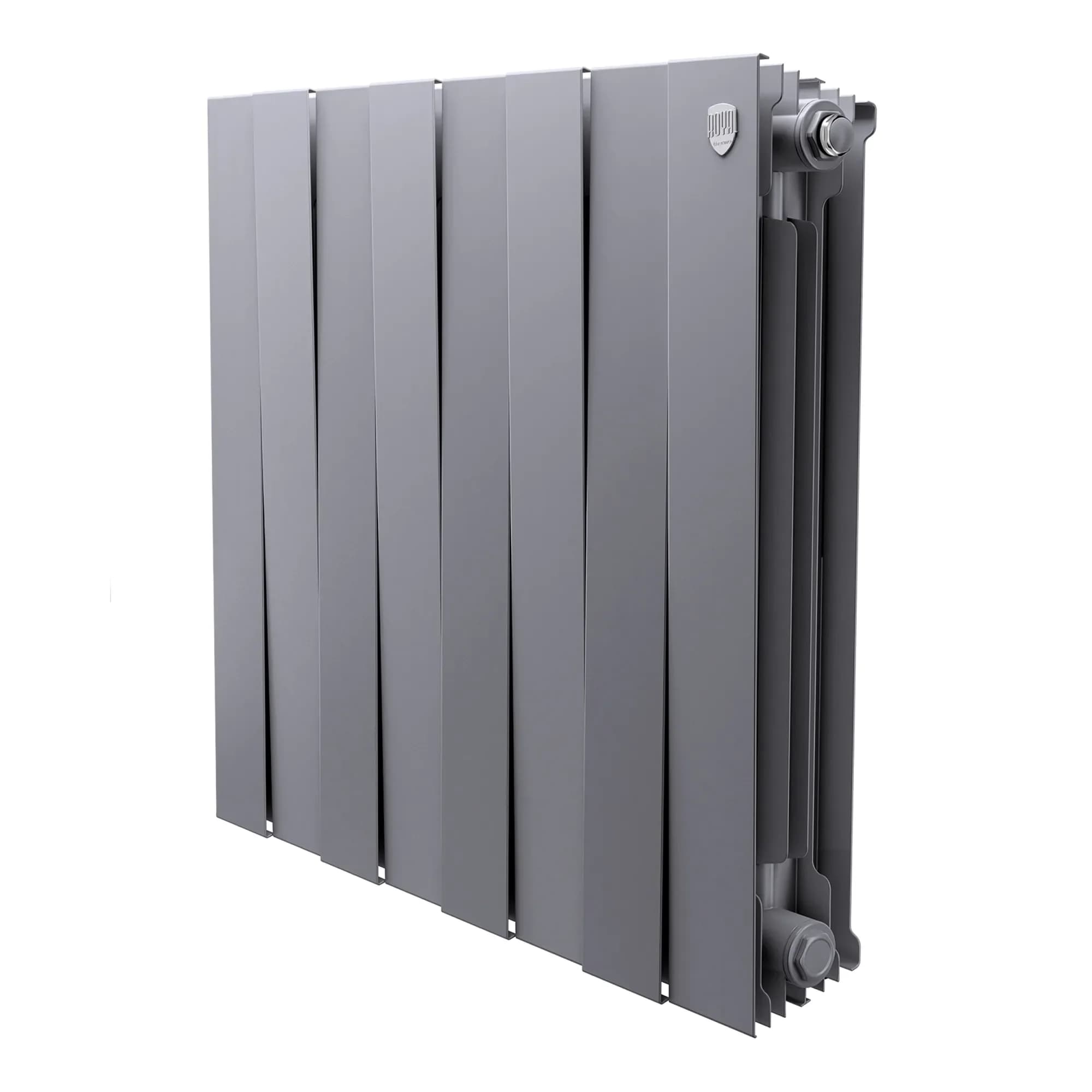 Радиатор биметаллический Royal Thermo PianoForte 500 Серебристый - 8 секц.