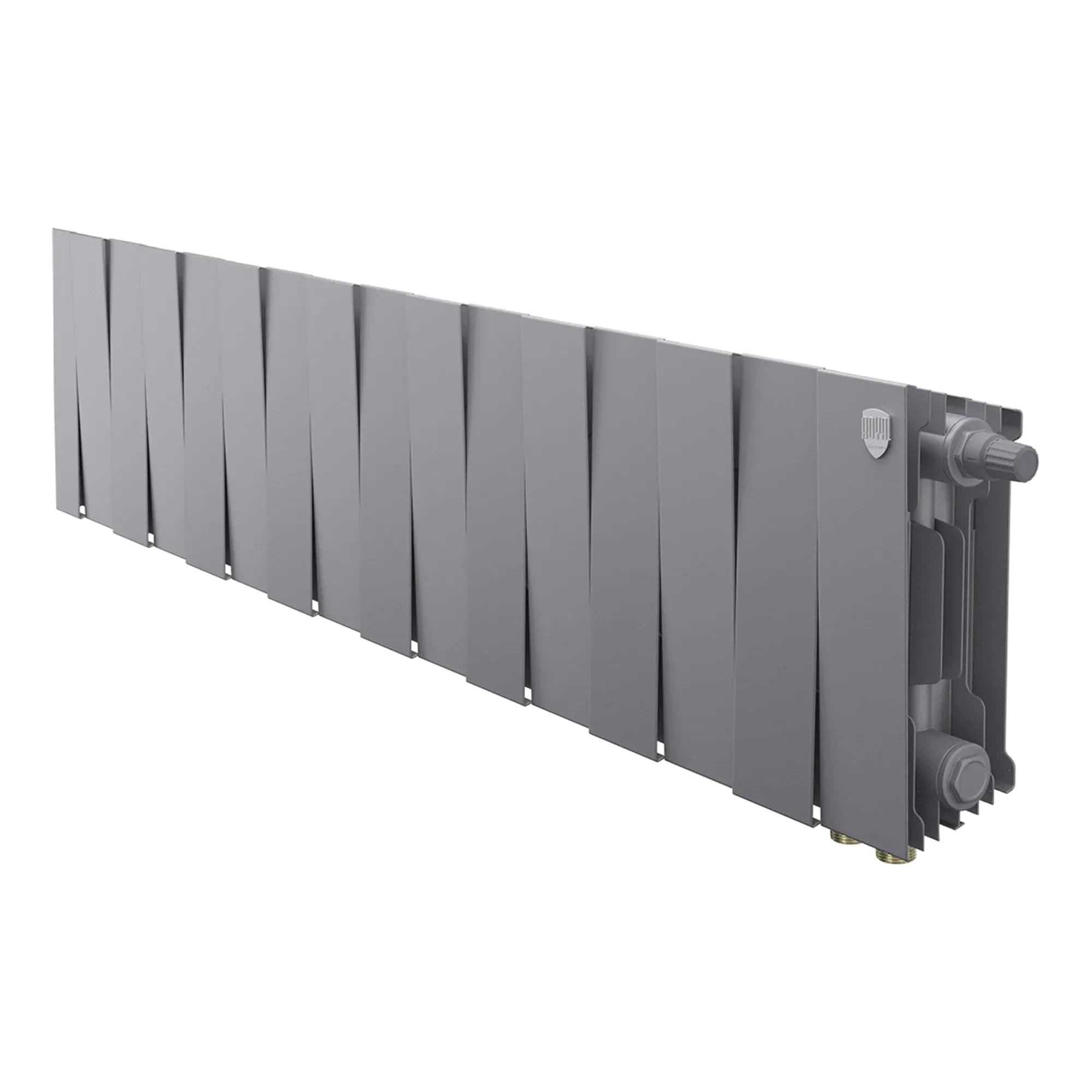 Радиатор биметаллический Royal Thermo PianoForte 200 Silver Satin VDR80 - 16 секц.