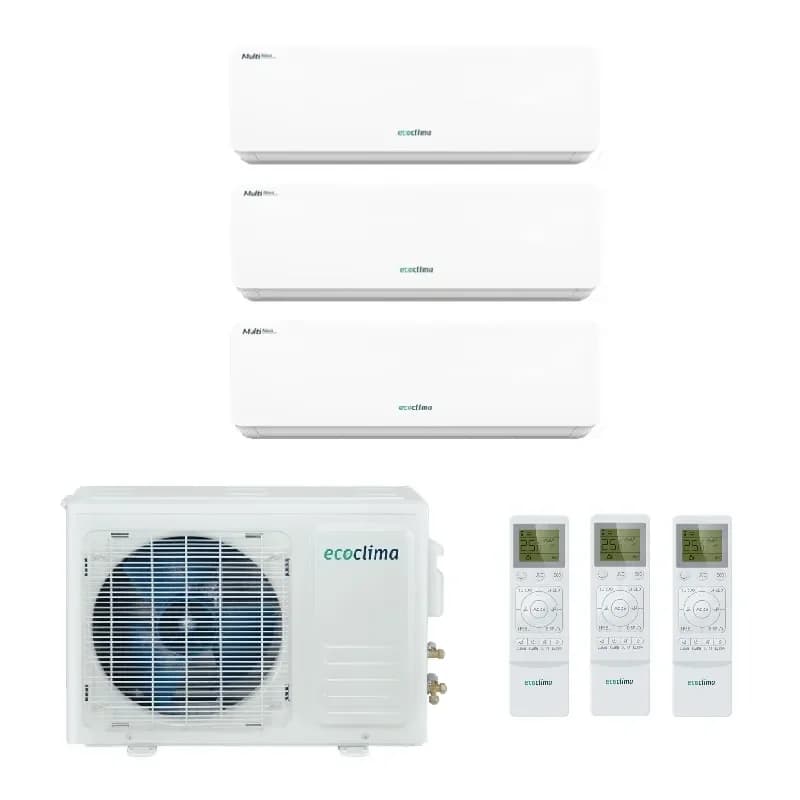 Мульти сплит система на 3 комнаты Ecoclima CM3-CH21/4R2 / CMWM-СH07/AA-4R2 - 3шт.