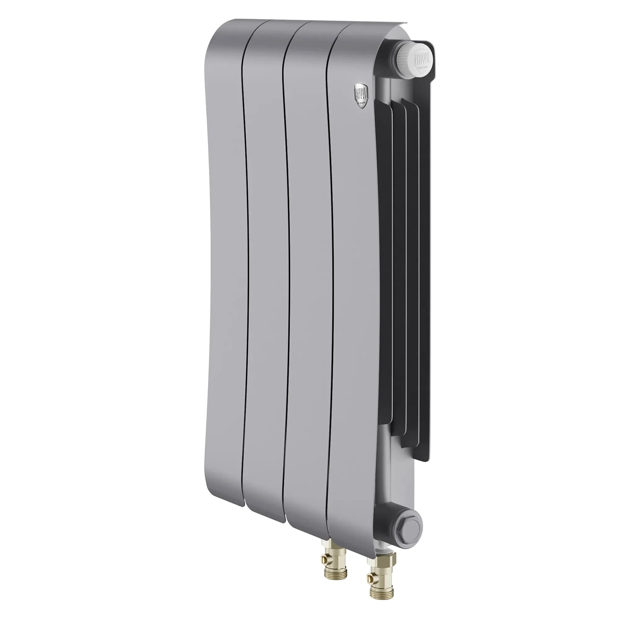 Радиатор биметаллический Royal Thermo Infinity 500 Silver Satin VR80 - 4 секц.