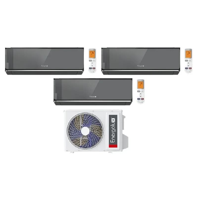Мульти сплит система на 3 комнаты Energolux ESAM21M2_AR2_DC3 / ESAS07M3_WFB_AR2_DC - 3 шт