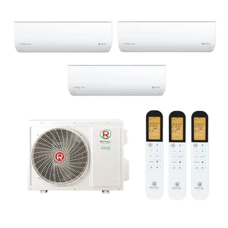 Мульти сплит система на 3 комнаты Royal Clima 3TFM-25HN/OUT / RCI-GLD09HN - 3 шт.
