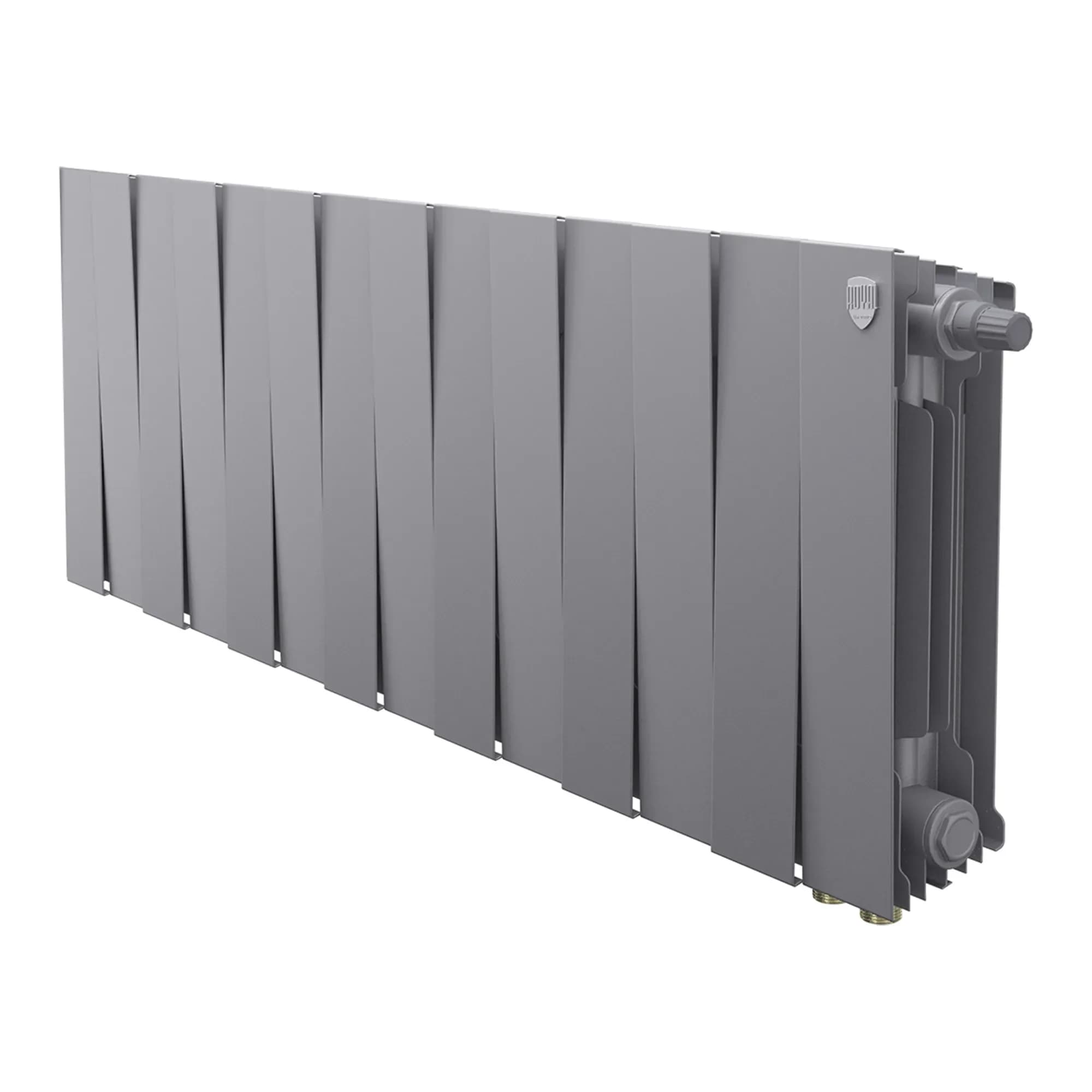 Радиатор биметаллический Royal Thermo PianoForte 300 Silver Satin VDR80 - 14 секц.