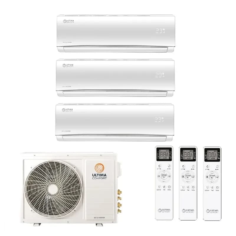 Мульти сплит система на 3 комнаты Ultima Comfort UC-3FMA24-OUT / UC-EMM09PN - 3 шт.
