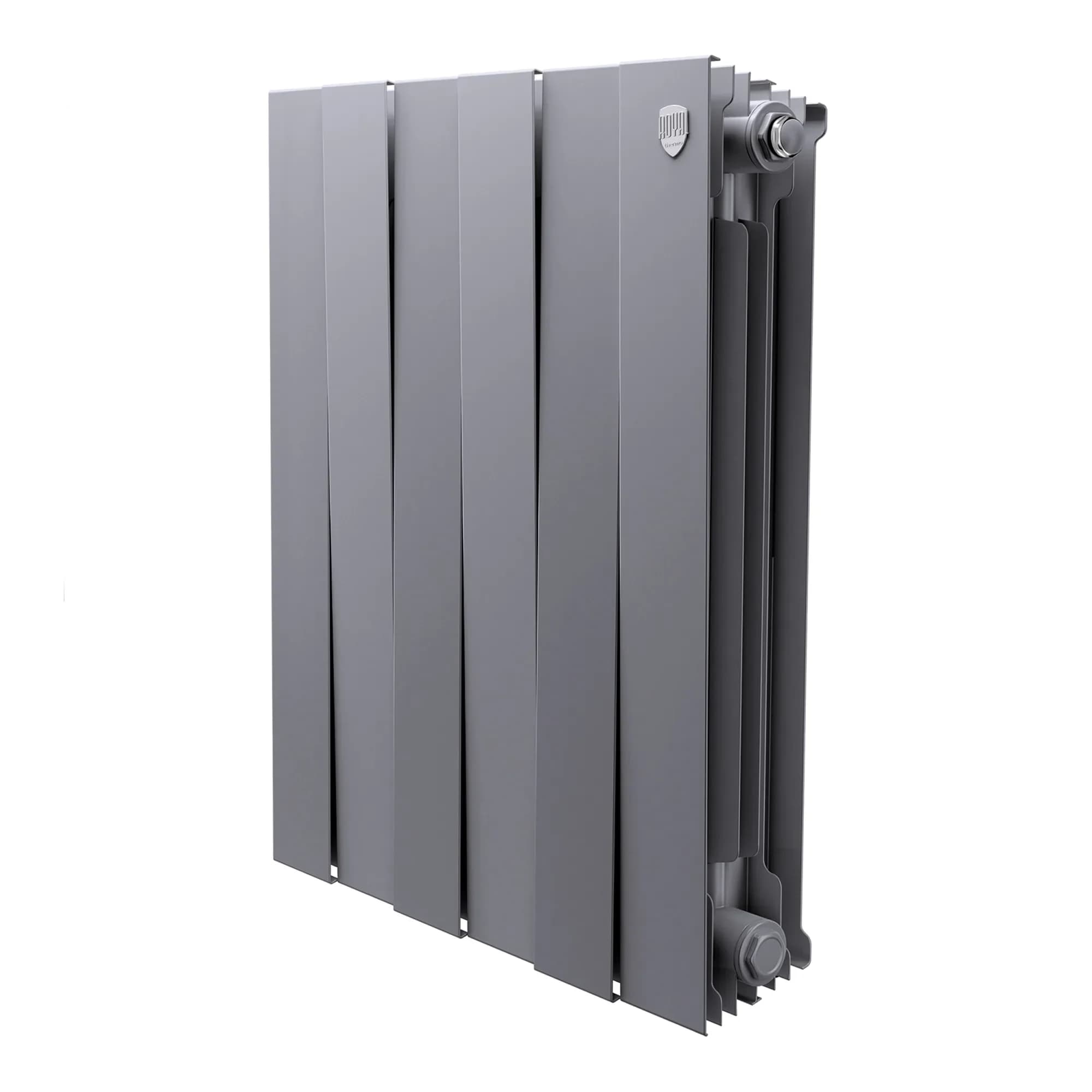 Радиатор биметаллический Royal Thermo PianoForte 500 Серебристый - 6 секц.