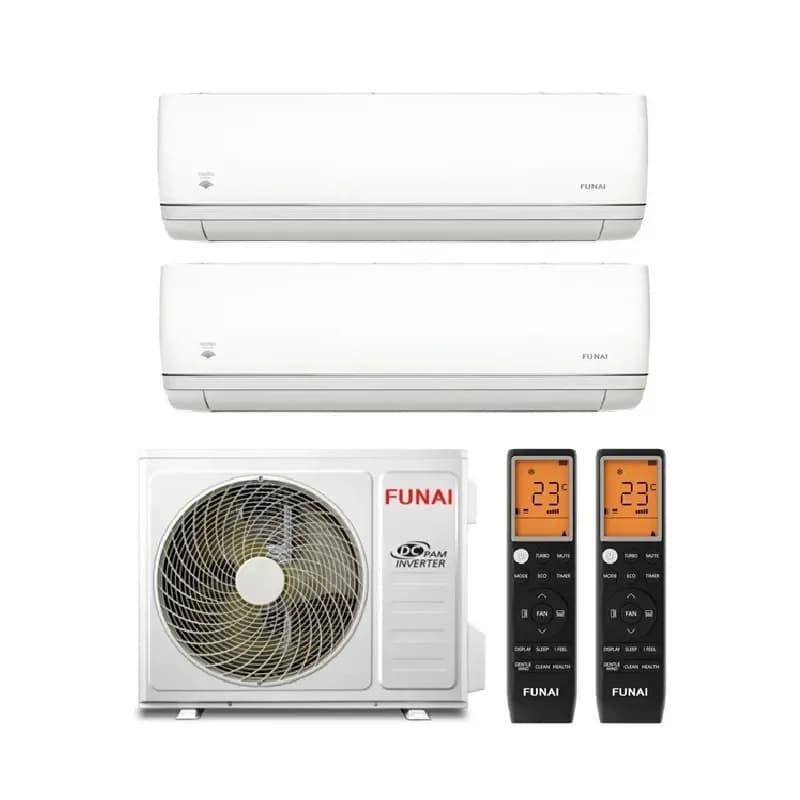 Мульти сплит система на 2 комнаты Funai RAM-I-2SKG50HP.02/U / RAM-I-KD30HP.W02/S - 2 шт.