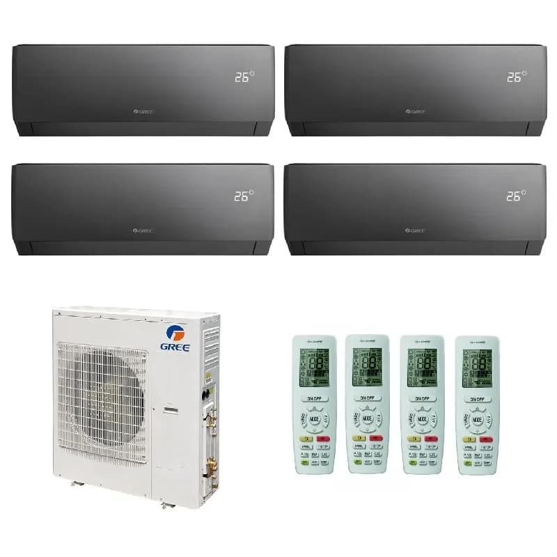 Мульти сплит система на 4 комнаты Gree GWHD(36)NK6LO(LC)(LH) / GWH09AGCXB-K6DNA4F/ - 4шт.