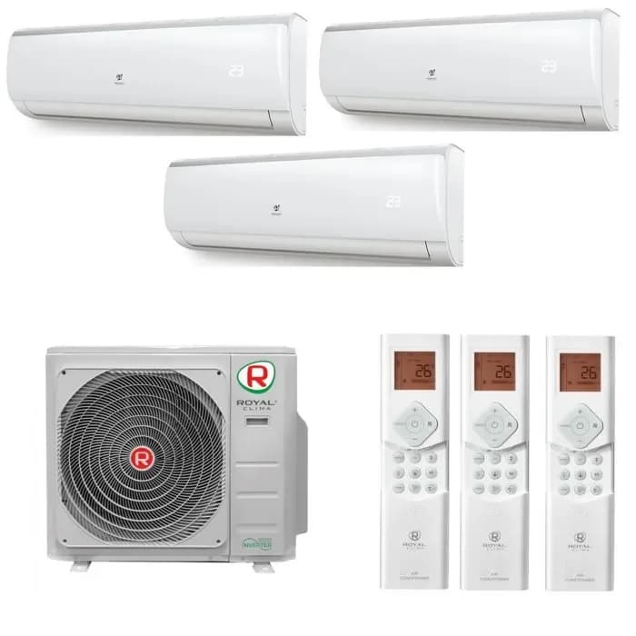 Мульти сплит система на 3 комнаты Royal Clima 3RMN-21HN / OUT / RCI-TMN07HN - 3 шт.