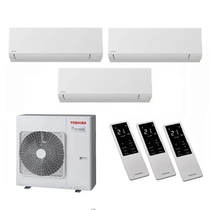 Мульти сплит система на 3 комнаты Toshiba RAS-3M26G3AVG-E / RAS-B10G3KVSG-E - 3 шт.