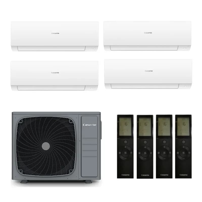 Мульти сплит система на 4 комнаты Casarte 4U75CM1/R3 / CAS25CX1/R3-W - 4 шт.
