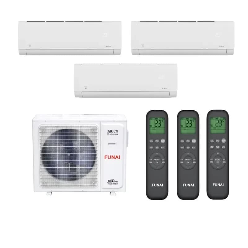 Мульти сплит система на 3 комнаты Funai RAM-I-3OK60HP.01/U / RAM-I-SG25HP.W03/S - 3 шт.