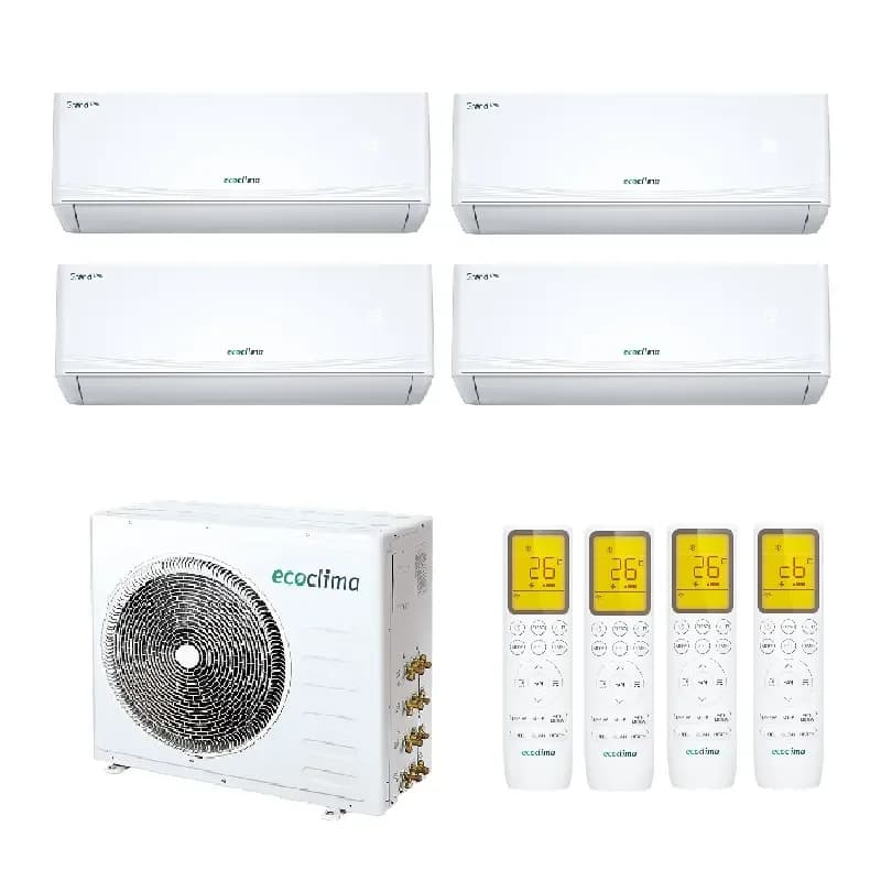 Мульти сплит система на 4 комнаты Ecoclima CM4-TC32/4R2 / CMWM-TC09/AA-4R2 - 4шт.