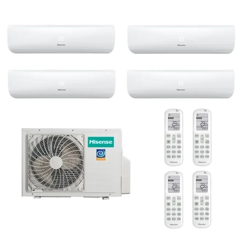 Мульти сплит система на 4 комнаты Hisense AMW4-27U4RJC / AMS-07UW4RMRKB00 - 4шт.